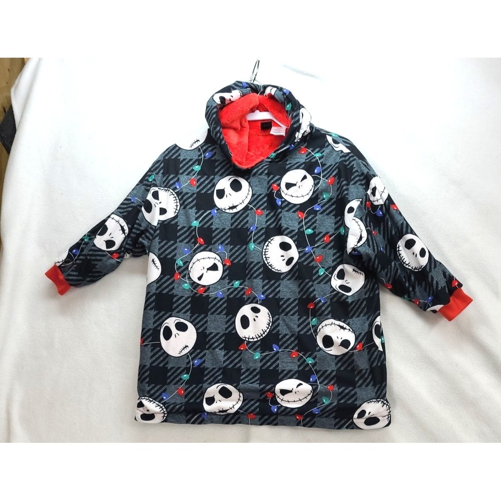 Nightmare Before Christmas Oversized Pajama Hoodie Boy Girl Robe Childs‎ Sm/Med